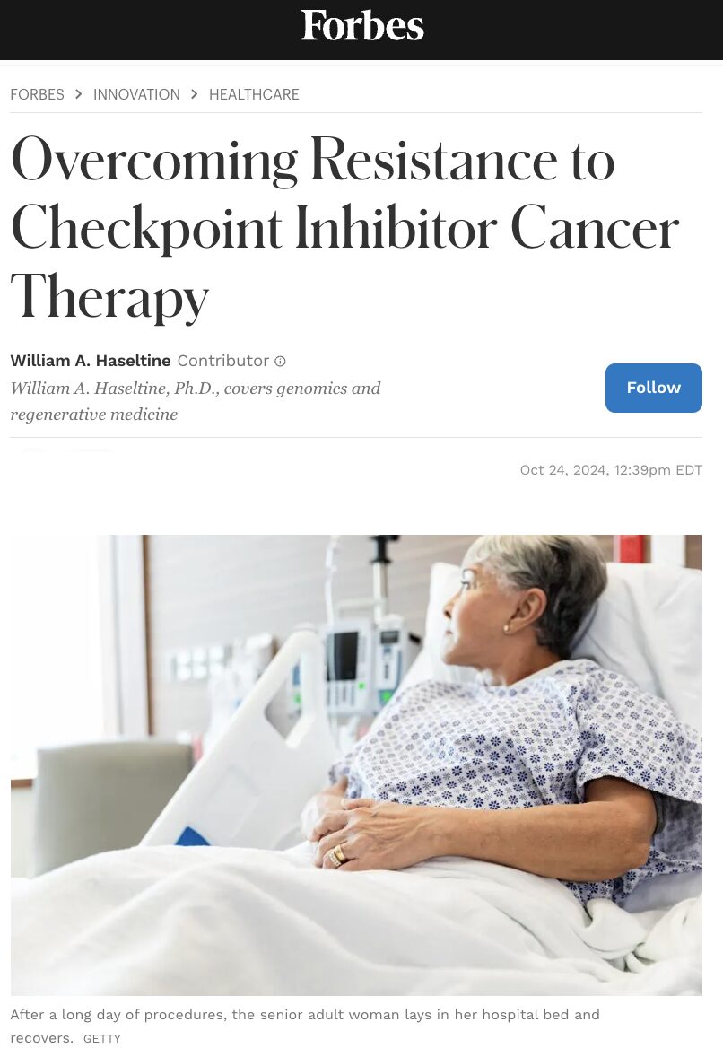 Checkpoint inhibitor resistance